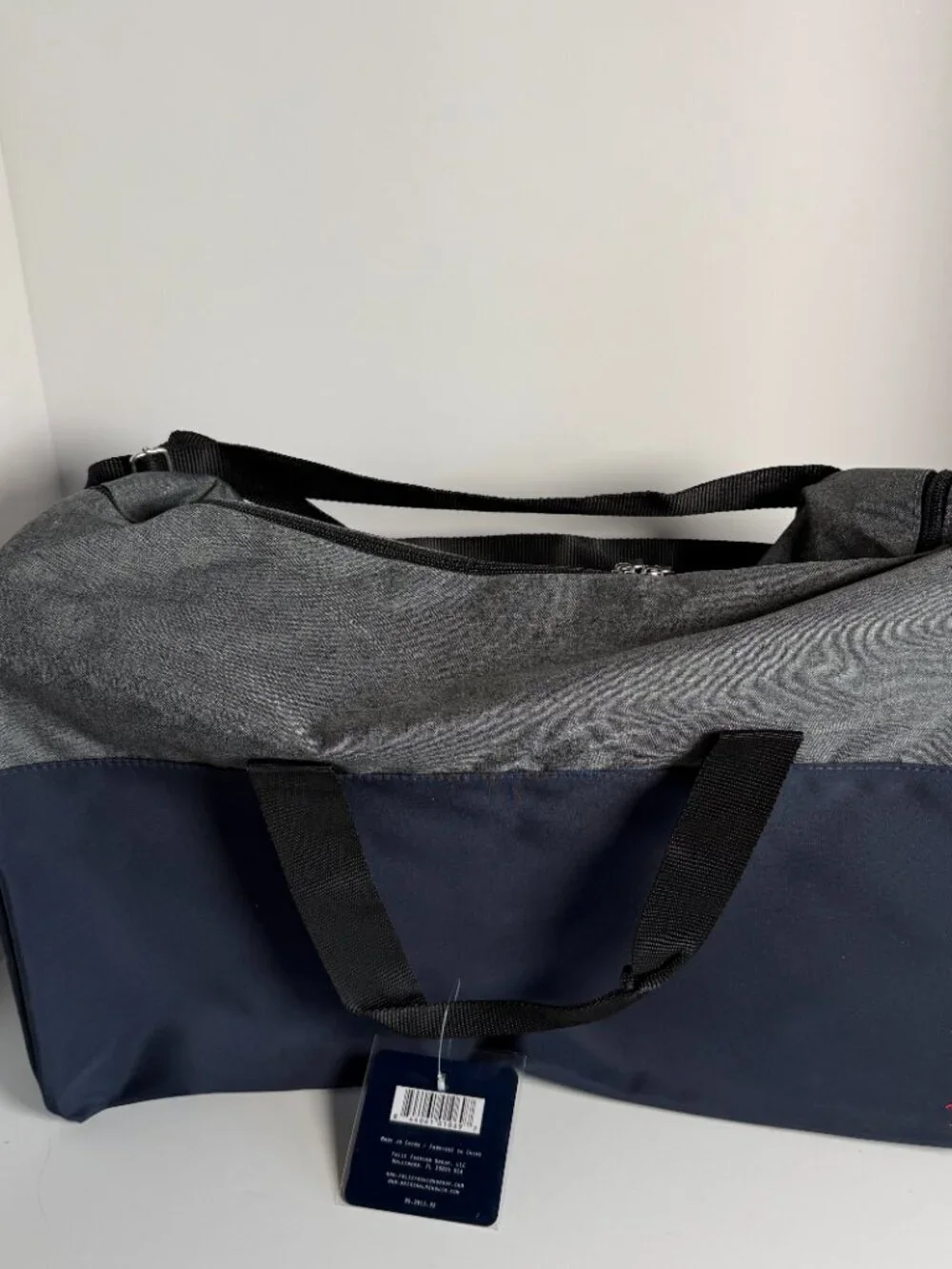 Penguin Weekend Duffle Bag Two Toned -Navy & Gray NWT